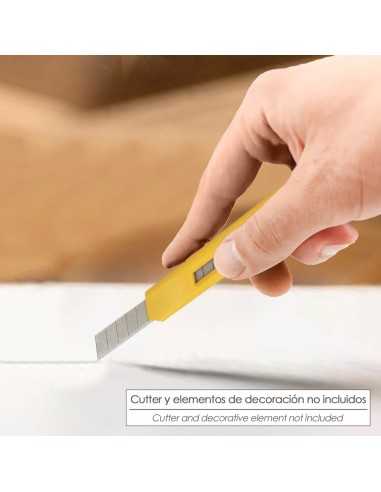 Hoja Cutter 9 mm. (Estuche 10 Piezas) Acero Sk5
