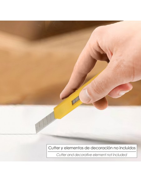 Hoja Cutter 9 mm. (Estuche 10 Piezas) Acero Sk5