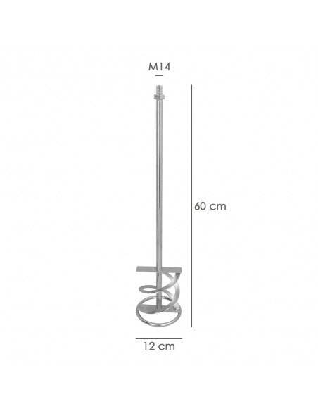 Mezclador Cola Recambio M14 120x600 mm.
