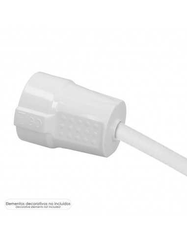 Base Schuko 2 Polos Con Toma Tierra. 16 Amperios Color Blanco