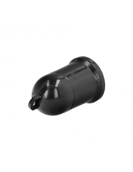 Portalamparas 4 Amperios Rosca E-27 Obra Negro.