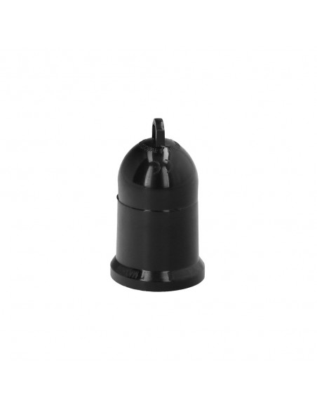 Portalamparas 4 Amperios Rosca E-27 Obra Negro.