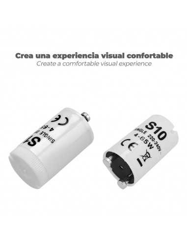 Cebador 4 - 65 Watt. Cebador Fluorescente, Arrancador Tubo Fluorescente, Cebador Encendido Rápido.