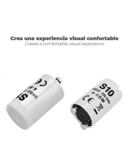 Cebador 4 - 65 Watt. Cebador Fluorescente, Arrancador Tubo Fluorescente, Cebador Encendido Rápido.