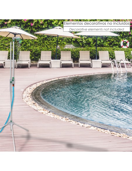Ducha Jardin Portatil Con Tripode