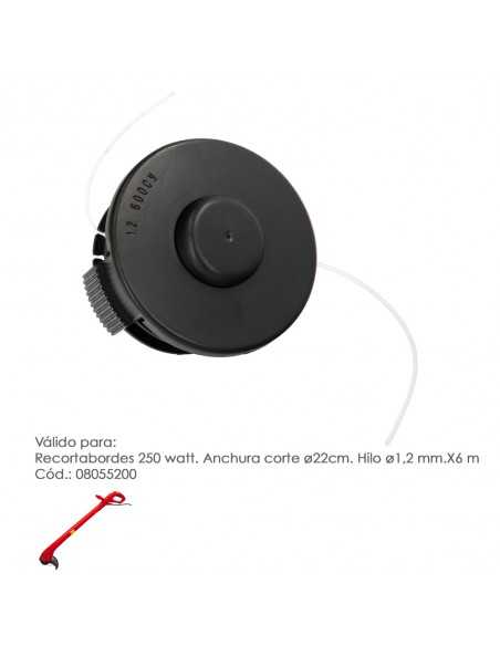 Cabezal Nylon Repuesto Recortabordes 250 Watt.