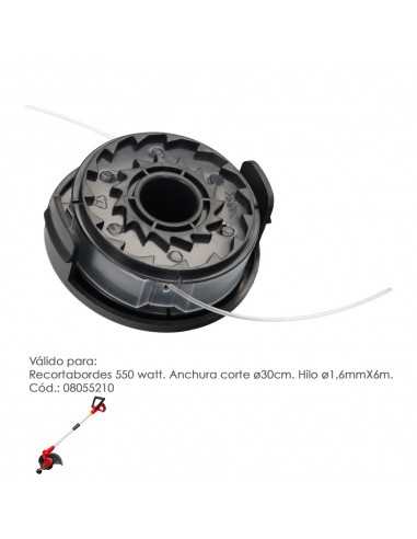Cabezal Nylon Repuesto Recortabordes 550 Watt. (Codigo 08055210)