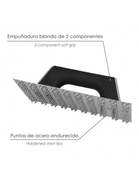 Rascador Mortero Profesional 250x145 Mango TPR