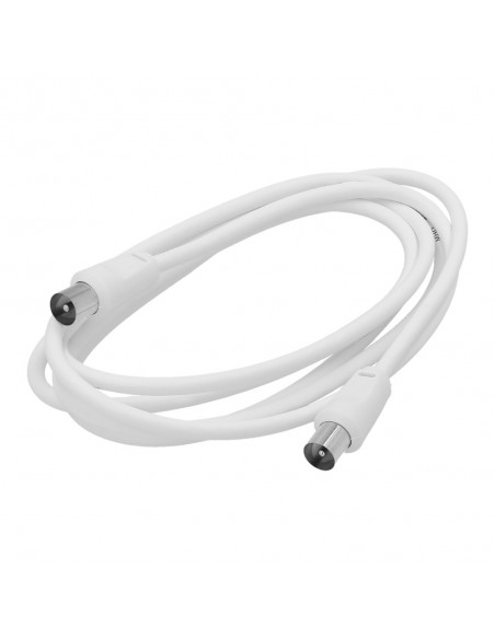 Prolongacion Tv - Video. 2 metros Toma 9,5 mm. Con Adaptador Macho Hembra