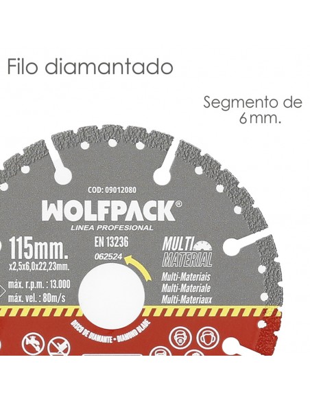 Disco Diamante 115 Mm Multimaterial Total X