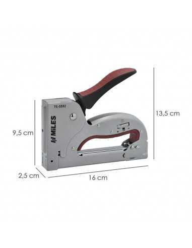 Grapadora Metal Regulable Plus N3 4/14mm