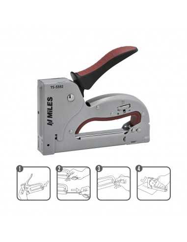 Grapadora Metal Regulable Plus N3 4/14mm