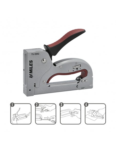 Grapadora Metal Regulable Plus N3 4/14mm