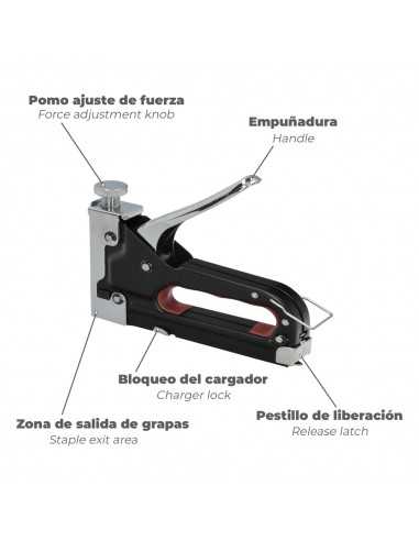Grapadora Metal Regulable Nº3 4/14mm.