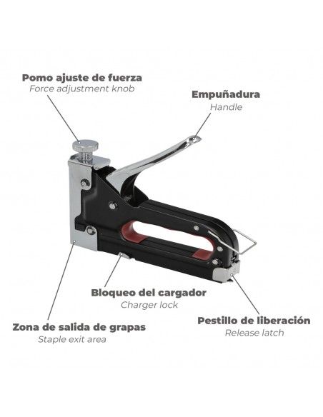 Grapadora Metal Regulable Nº3 4/14mm.
