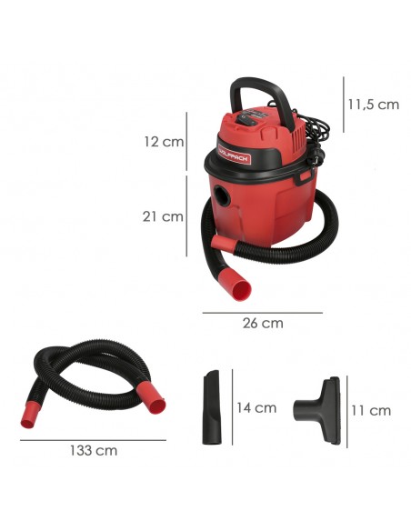Aspirador Soplador Plástico Agua Y Polvo 10 Litros / 1000 Watt.