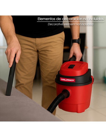 Aspirador Soplador Plástico Agua Y Polvo 10 Litros / 1000 Watt.