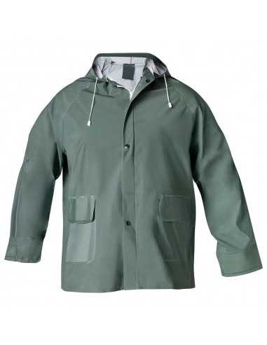 Traje de Agua Impermeable Verde Pvc         Talla 7-L