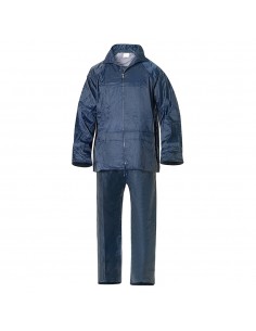 Traje de Agua Impermeable Azul Nylon        Talla 8-XL