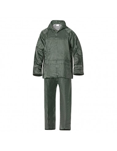 Traje de Agua Impermeable Verde Nylon       Talla 9-XXL
