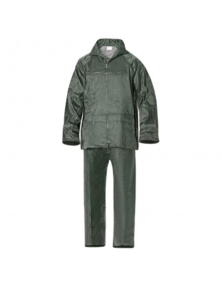 Traje de Agua Impermeable Verde Nylon       Talla 9-XXL