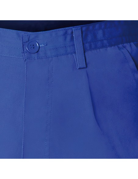 Pantalon De Trabajo Largo, Color Azul, Multibolsillos, Resistente, Talla 40