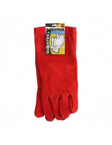 Guantes Soldar Denso Rojo Largo (Par)