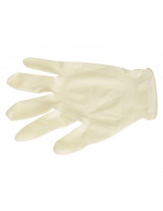 Guantes Desechables Latex Talla 7 M  Caja 100 Unidades