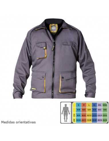 Chaqueta de Trabajo Gris/Amarillo Talla 48/50 M