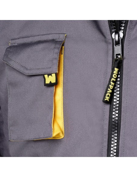 Chaqueta de Trabajo Gris/Amarillo Talla 56/58 XL