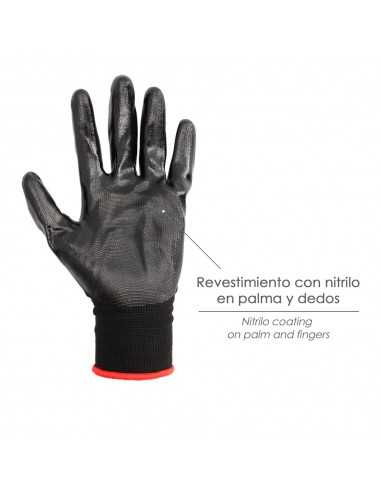 Guantes Nitrilo / Nylon Impregnado 7" (Par)