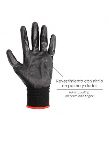 Guantes Nitrilo / Nylon Impregnado 7" (Par)