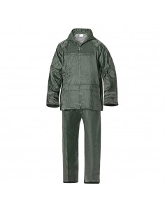 Traje de Agua Impermeable Verde Nylon       Talla 6-M