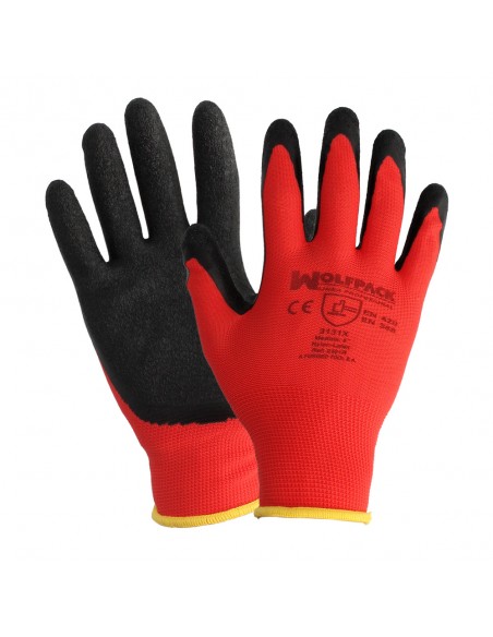 Guantes Latex / Nylon Gripflex Talla  8" (Par)