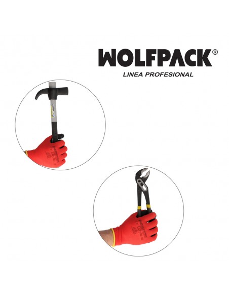 Guantes Latex / Nylon Gripflex Talla  6" (Par)
