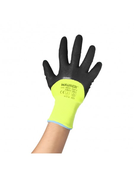 Guantes De Invierno Realizado En Poliester Acolchado Con Recubrimiento De FOAM Talla 9" (Par)