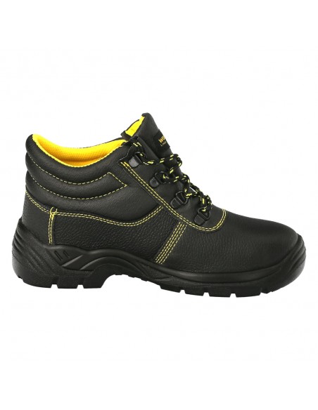 Botas Seguridad S3 Piel Negra Wolfpack  Nº 43 Vestuario Laboral,calzado Seguridad, Botas Trabajo. (Par)