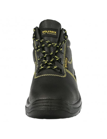 Botas Seguridad S3 Piel Negra Wolfpack  Nº 43 Vestuario Laboral,calzado Seguridad, Botas Trabajo. (Par)