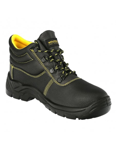 Botas Seguridad S3 Piel Negra Wolfpack  Nº 41 Vestuario Laboral,calzado Seguridad, Botas Trabajo. (Par)