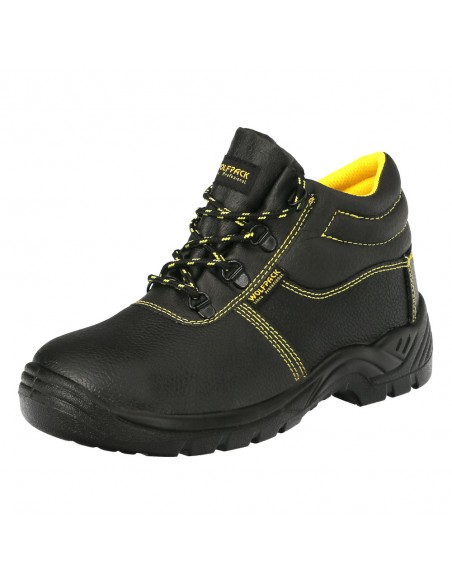 Botas Seguridad S3 Piel Negra Wolfpack  Nº 41 Vestuario Laboral,calzado Seguridad, Botas Trabajo. (Par)