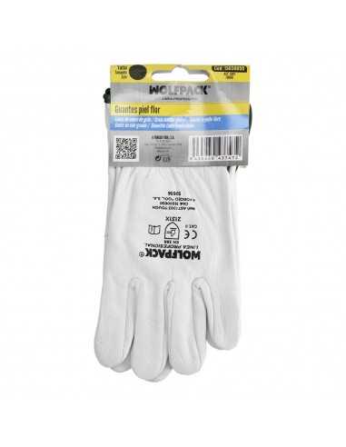 Guantes Piel FLOR  11" C/Colgador (Par)