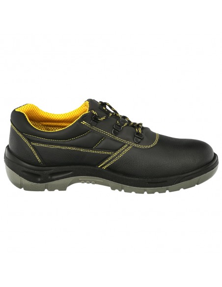 Zapatos Seguridad S3 Piel Negra Wolfpack  Nº 42 Vestuario Laboral,calzado Seguridad, Botas Trabajo. (Par)