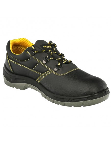 Zapatos Seguridad S3 Piel Negra Wolfpack  Nº 45 Vestuario Laboral,calzado Seguridad, Botas Trabajo. (Par)