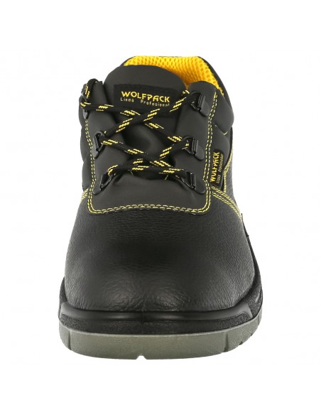 Zapatos Seguridad S3 Piel Negra Wolfpack  Nº 45 Vestuario Laboral,calzado Seguridad, Botas Trabajo. (Par)