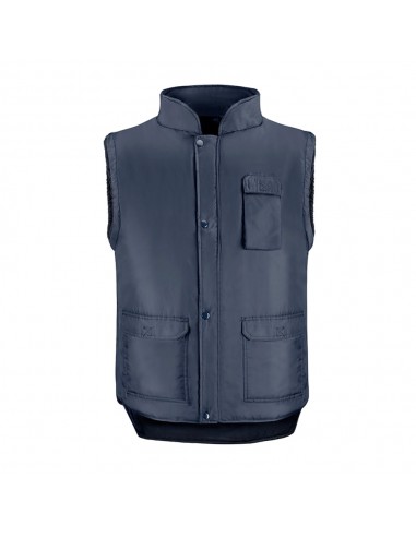 Chaleco Multibolsillos Azul  Xl, Chaleco Poliester Con 3 Bolsillos Esteriores y Uno Interior, Chaleco Trabajo, Chaleco Laboral