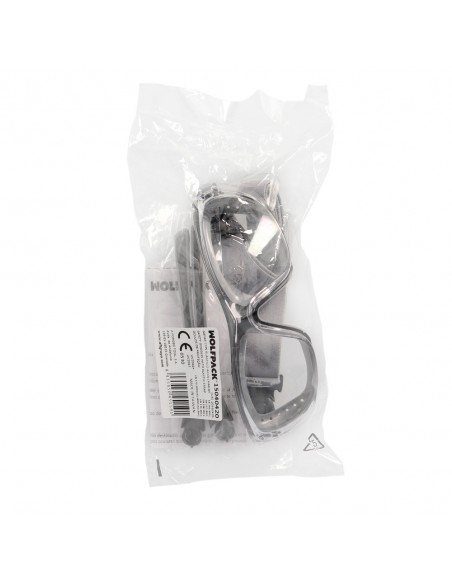 Gafas de Seguridad Acolchadas Cristales Transparentes Con Patillas o Goma Elastica.  Patillas Engomadas EN/166