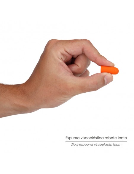 Tapón Espuma Pu Para Oídos Set 2 Tapones Snr 31 Db Trabajar, Dormir, Estudiar, Leer, Viajar, Ronquidos, Proteccion Auditiva.