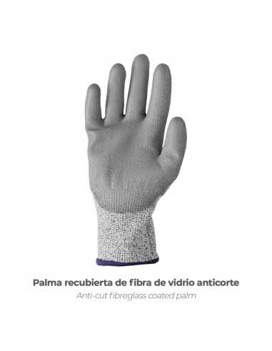 Guantes Anticorte Fibra De Vidrio Talla 10" (Par)