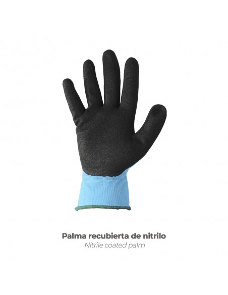 Guantes Nitrilo Reforzado Impregnado Talla 8" (Par)