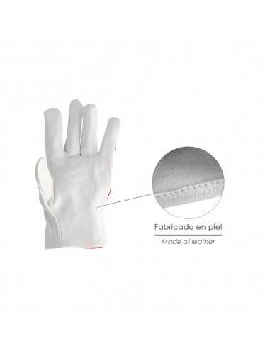 Guantes Piel / Lona Con Colgador 9" Guantes De Trabajo, Guantes De Protección (Par)